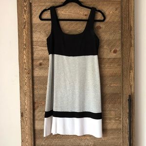 Neutral Scoop Neck Dress